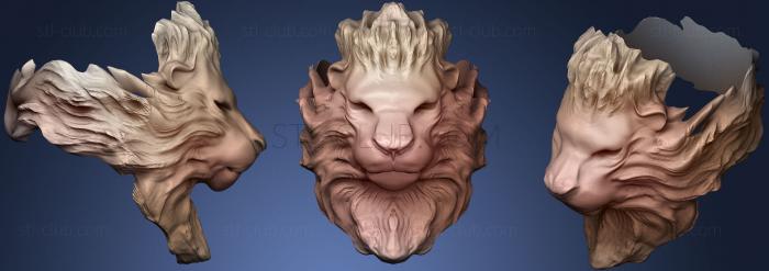 3D мадэль Кольцо со львом (STL)